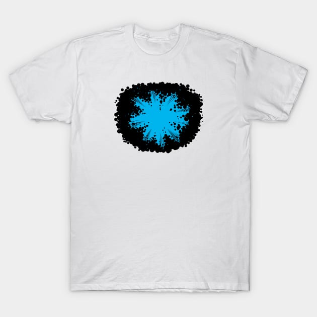 Krackle Blast - Blue T-Shirt by GreggSchigiel